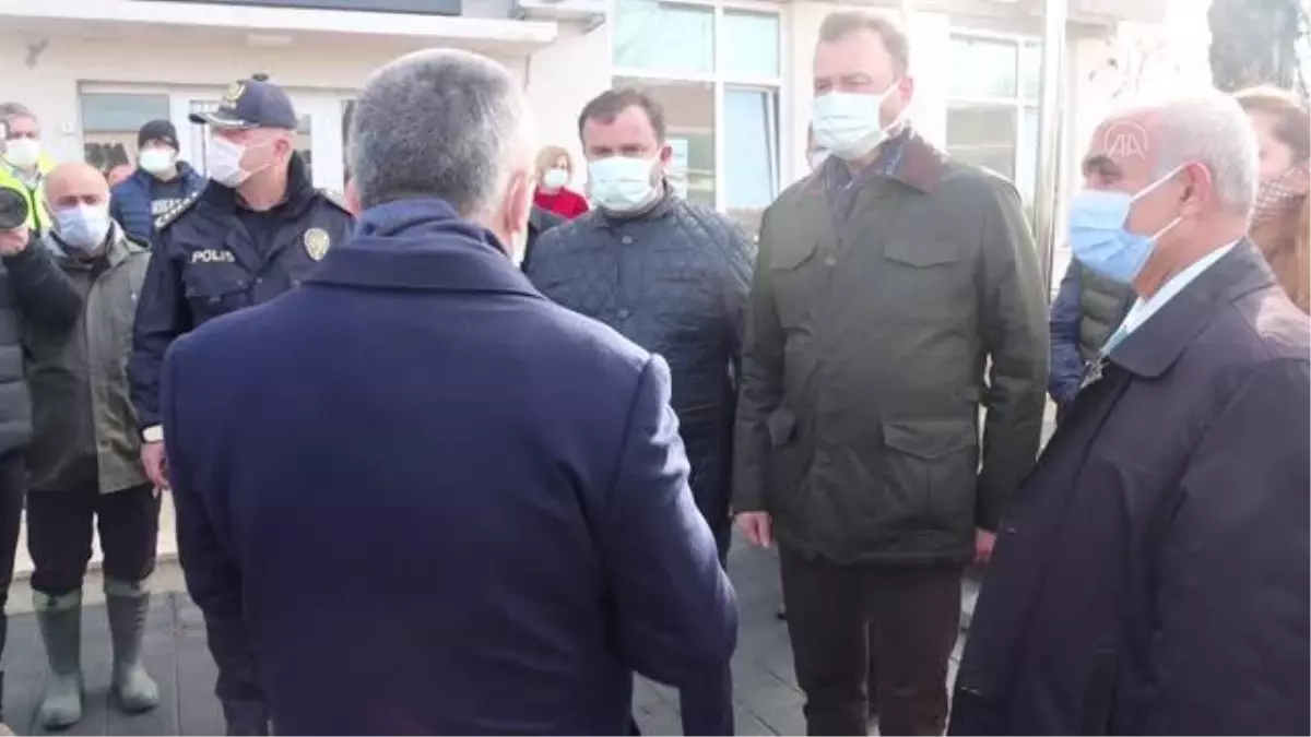 KIRKLARELİ - Valisi Bilgin, dere yatağının taştığı bölgede incelemede bulundu