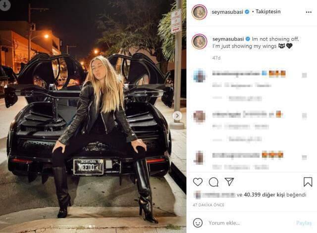 Şeyma Subaşı, sevgilisinin son model arabasıyla poz vererek adeta hava attı Şeyma Subaşı, sevgilisinin son model arabasıyla poz vererek adeta hava attı