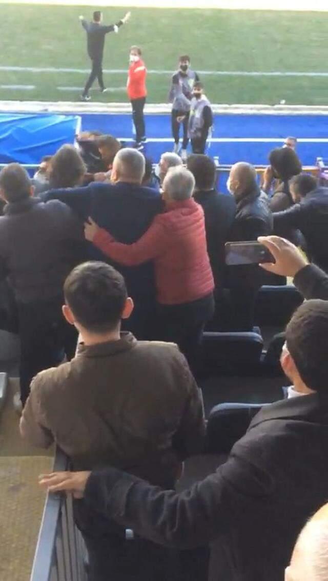 This was not seen! The tribune was confused in the match played without an audience This was not seen! The tribune was confused in the match played without an audience