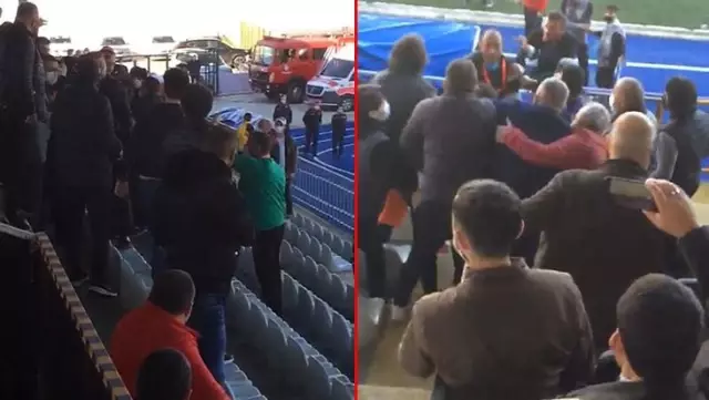 This was not seen! The tribune was confused in the match played without an audience This was not seen! The tribune was confused in the match played without an audience
