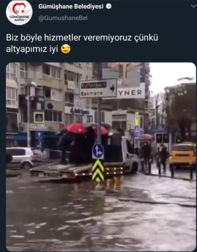 Bu paylaşımı bir belediye yaptı! İzmir'deki seli siyasi ranta çeviren de var