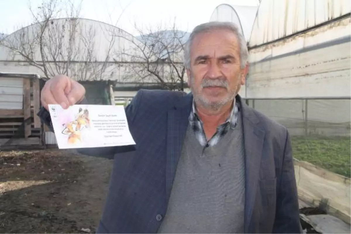 Kümesine giren tilkiye seslendiği görüntülerle ilgi gören Seyfettin Amcaya teşekkür belgesi