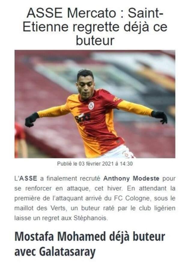 St. Etienne regrets losing Mostafa Mohamed to Galatasaray St. Etienne regrets losing Mostafa Mohamed to Galatasaray