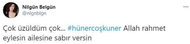 Hüner Coşkuner'in zamansız ölümü sanat dünyasını yasa boğdu Hüner Coşkuner'in zamansız ölümü sanat dünyasını yasa boğdu