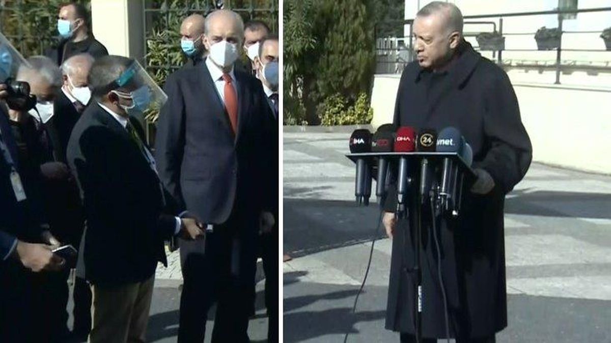 Muhabirin ısrarla HDP'nin muhalefet turunu sorduğu Cumhurbaşkanı Erdoğan: Bunlar yeni değil diyorum