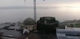 Tarihi Fatih Köşkü'nün kubbesindeki betonlar kaldırılıyor