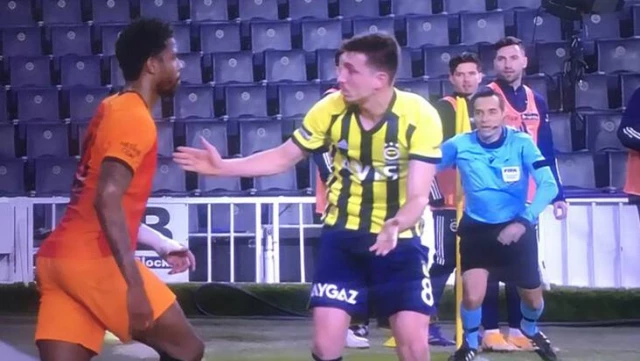 Cüneyt Çakır reaction from F. Bahçeli Mert Hakan: They slapped, not foul.