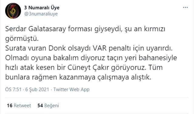 Galatasaray'dan derbide penaltı itiraz! Taraftarlar sosyal medyada isyan etti