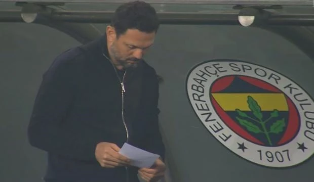 The secret of the paper that Fenerbahçe coach Erol Bulut did not drop during the match was revealed