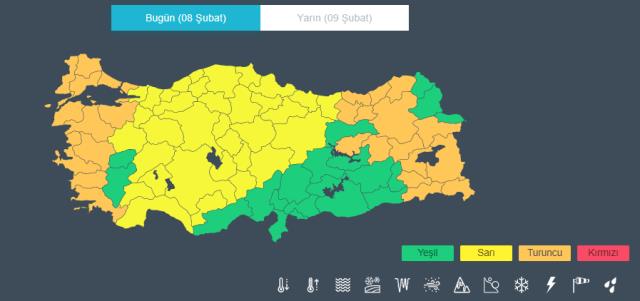 Meteoroloji bölge bölge uyardı! İstanbul dahil 27 kent için turuncu, 34 kent için sarı kodlu uyarı