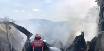 Son dakika haberi... Çamaşır makinesinden çıkan yangında konteyner yandı