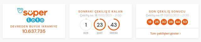 Süper Loto sonuçları açıklandı! 9 Şubat Salı Süper Loto sonuçlarına nereden bakılır? Süper Loto çekiliş sorgulama ekranı! Süper Loto sonuçları açıklandı! 9 Şubat Salı Süper Loto sonuçlarına nereden bakılır? Süper Loto çekiliş sorgulama ekranı!