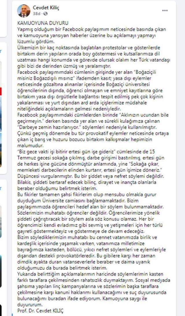 Cevdet Kılıç kimdir? Cevdet Kılıç açıklamasınde neler dedi?