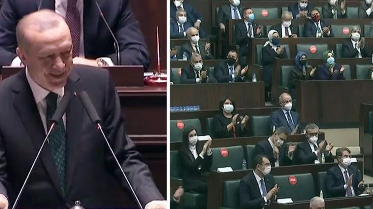 Hiç olmayacak yerde alkış tufanı kopunca Erdoğan espriyi patlattı: CHP'yi alkışlamıyorsunuz değil mi?