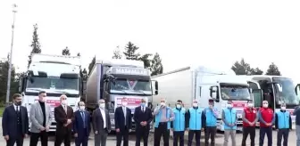 Cilvegözü Sınır Kapısı: Suriye'deki ihtiyaç sahiplerine 3 tır yardım malzemesi gönderildi Cilvegözü Sınır Kapısı: Suriye'deki ihtiyaç sahiplerine 3 tır yardım malzemesi gönderildi