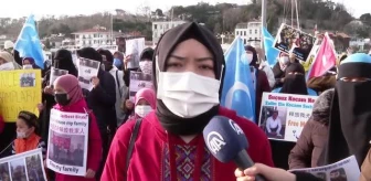 Ailelerinden haber alamayan Uygur Türkleri eylemini sürdürüyor (2)