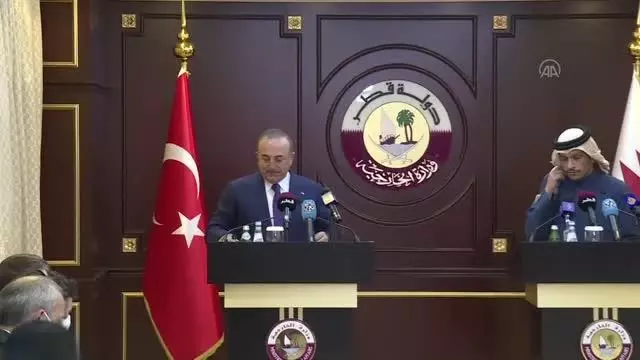 Dışişleri Bakanı Çavuşoğlu, Katarlı mevkidaşı Al Sani ile ortak basın toplantısında konuştu Açıklaması