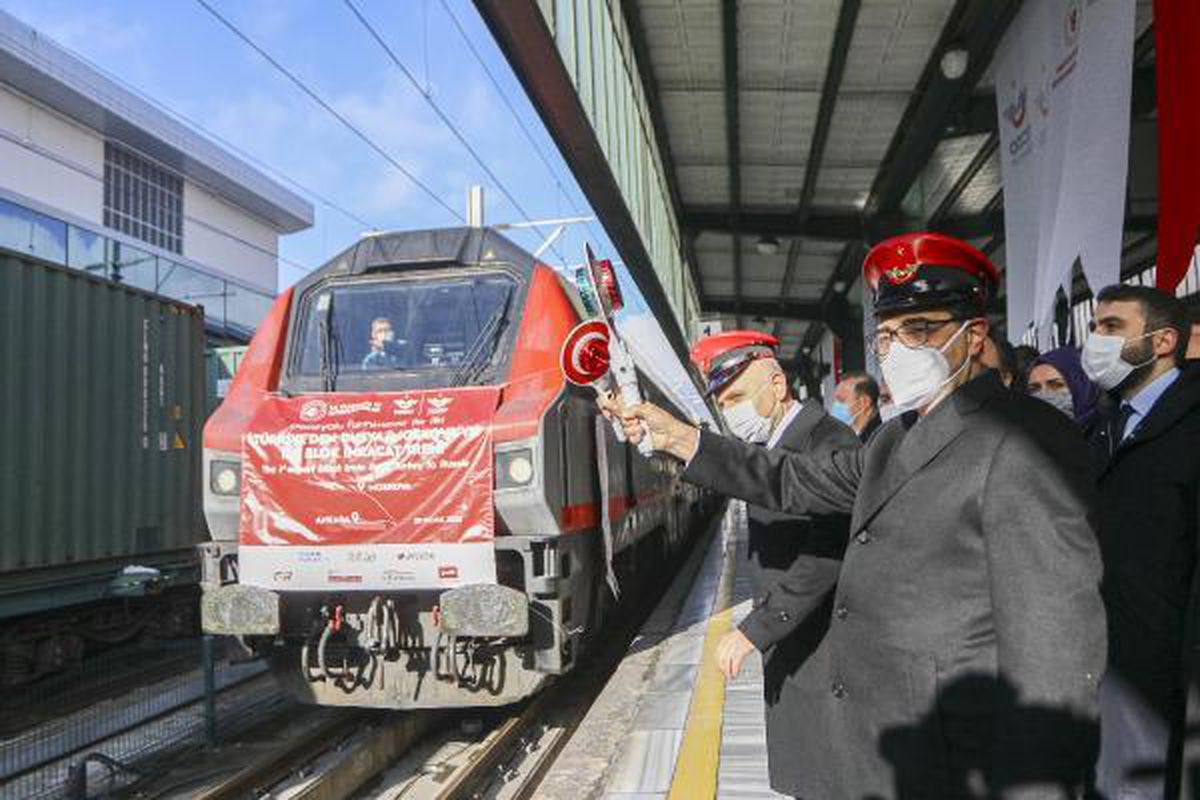 İhracat treni ile taşınan yük 2020'de yüzde 34 arttı