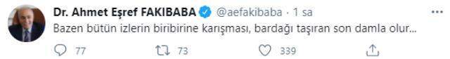 AK Partili Fakıbaba'nın sosyal medya paylaşımı akıllara 'İstifa mı edecek?' sorusunu getirdi