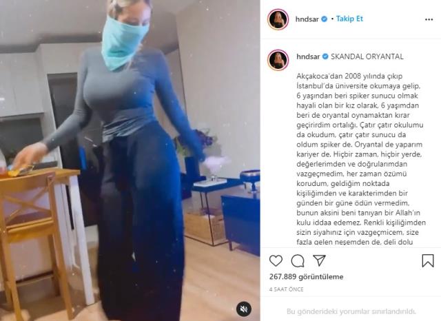 Hande Sarıoğlu once again shared the dance video that cost him his job and broke out