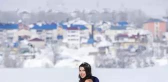 Munzur Dağı eteklerinde moda çekimi