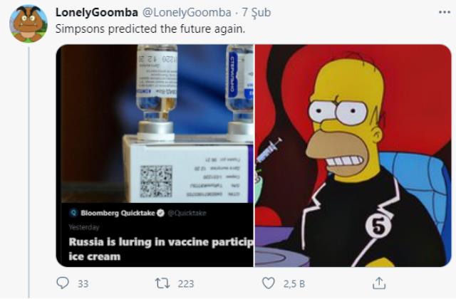 Simpsonların yeni kehaneti herkesi şaşkına çevirdi! Koronavirüs aşısını da bildiler