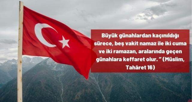 Türk bayraklı cuma mesajları: En güzel, yeni, resimli cuma mesajları! Ayetli, hadisli mesajlar...