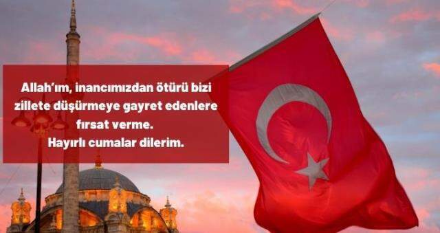 Türk bayraklı cuma mesajları: En güzel, yeni, resimli cuma mesajları! Ayetli, hadisli mesajlar...