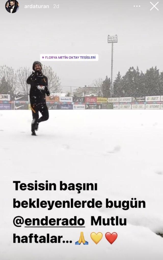 Arda Turan went to Florya on the day off to train alone