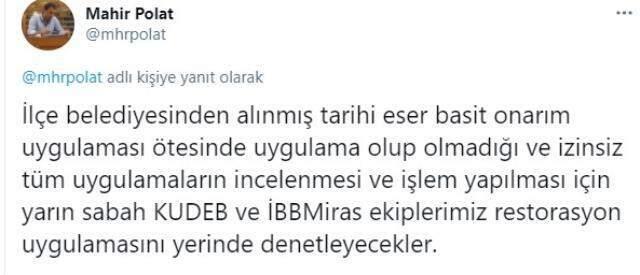 İBB'den Galata Meydan'ına afişini astıran Nusret Gökçe'ye sert tepki