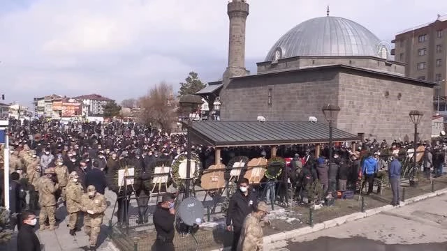 Şehit Jandarma Er Sedat Sorgun Erzurum'da son yolculuğuna uğurlandı