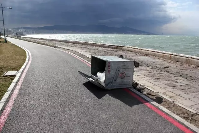 İzmir'de fırtına kabusu geri döndü, kırılan ağaçlar otomobillerin üzerine devrildi İzmir'de fırtına kabusu geri döndü, kırılan ağaçlar otomobillerin üzerine devrildi