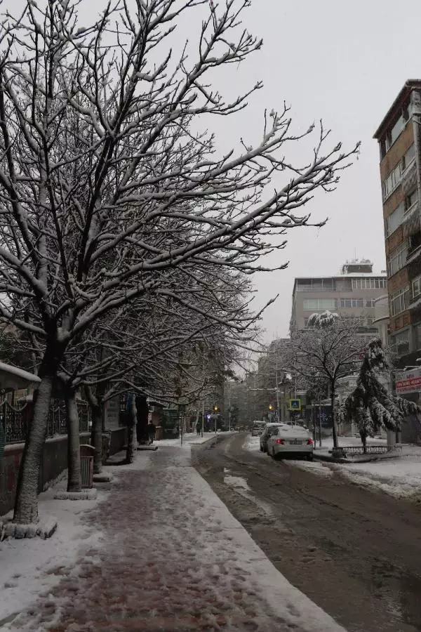 Samsun'da yüz yüze eğitime kar molası Samsun'da yüz yüze eğitime kar molası