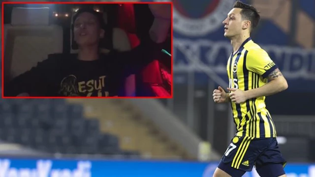 Mesut Özil traveled cheering, the sharing of the fans showered with appreciation