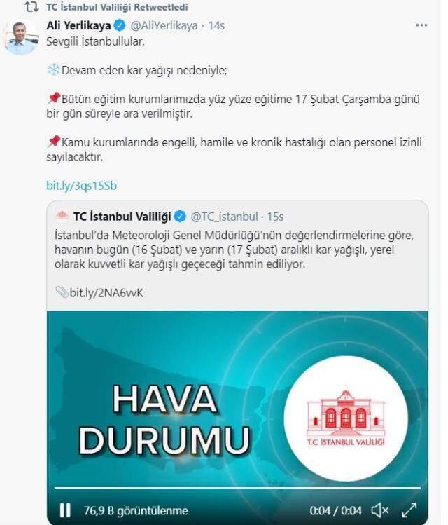 Okullar tatil mi? Hangi illerde kar tatili ilan edildi? İstanbul, Ankara, İzmir'de bugün okullar tatil mi? Okullar tatil mi? Hangi illerde kar tatili ilan edildi? İstanbul, Ankara, İzmir'de bugün okullar tatil mi?