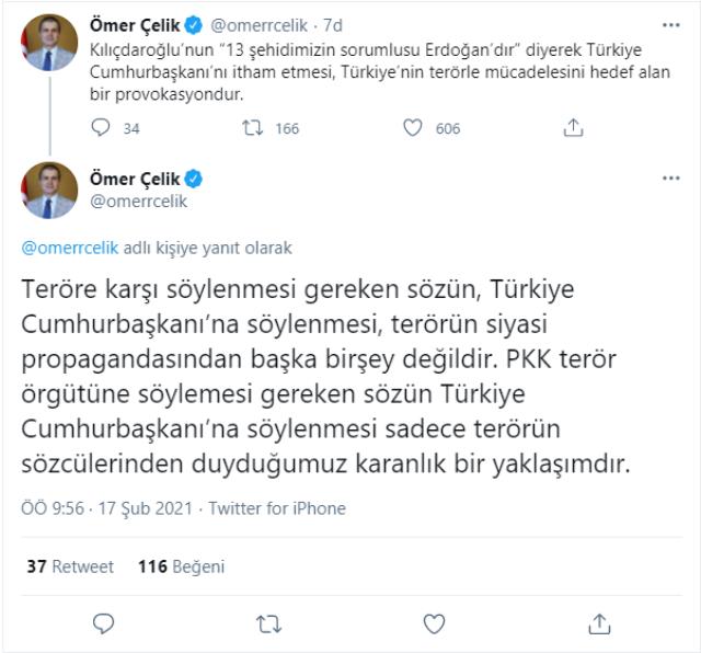 Son Dakika! AK Parti Sözcüsü: Kılıçdaroğlu