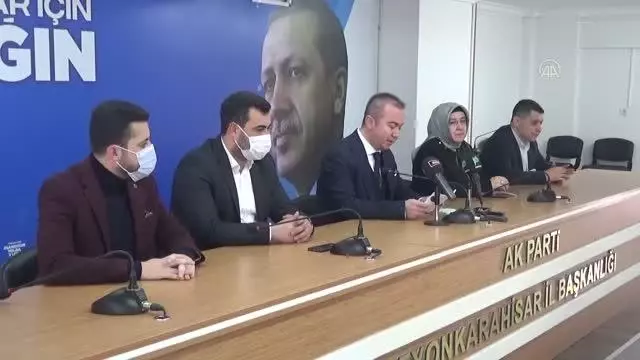 AFYONKARAHİSAR - AK Parti İl Başkanlığı basın toplantısı AFYONKARAHİSAR - AK Parti İl Başkanlığı basın toplantısı
