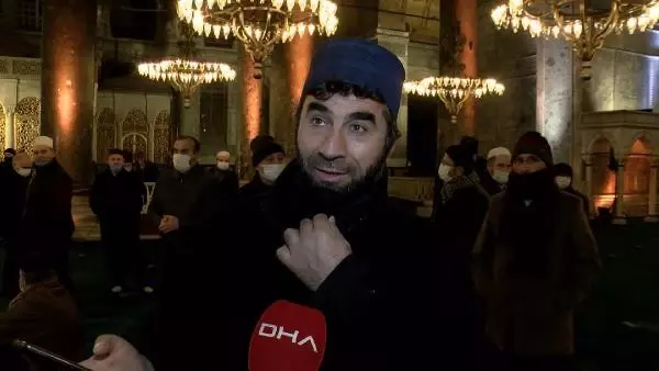 Ayasofya'da ilk Regaip Kandili programı Ayasofya'da ilk Regaip Kandili programı