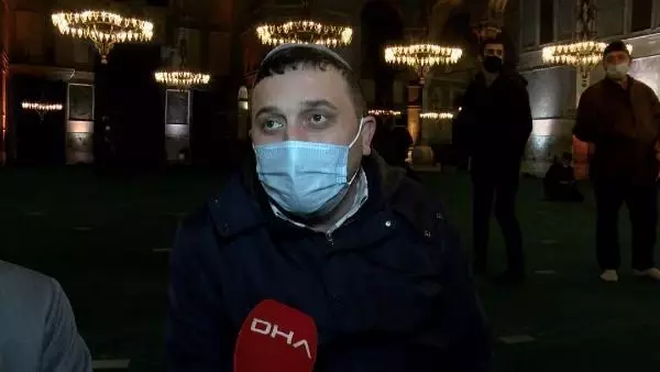 Ayasofya'da ilk Regaip Kandili programı Ayasofya'da ilk Regaip Kandili programı