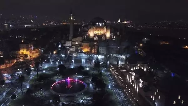 Ayasofya'da ilk Regaip Kandili programı Ayasofya'da ilk Regaip Kandili programı