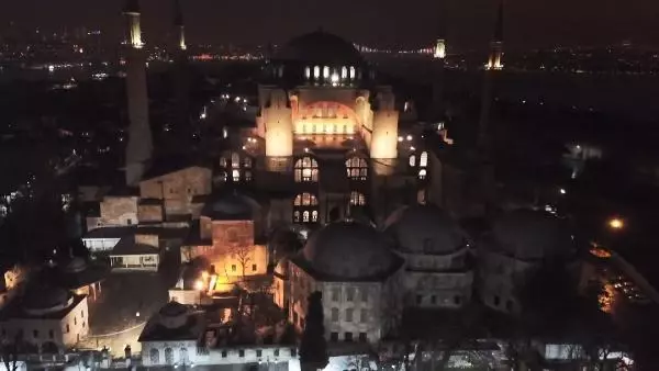 Ayasofya'da ilk Regaip Kandili programı Ayasofya'da ilk Regaip Kandili programı