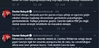 Devlet Bahçeli: Bahçeli: Türk devleti Gara'da hata yapmamış, hıyanete bedel ödettirmiştir Devlet Bahçeli: Bahçeli: Türk devleti Gara'da hata yapmamış, hıyanete bedel ödettirmiştir