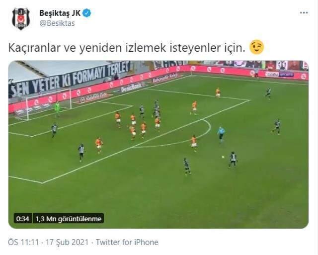 Beşiktaş, paylaştıkları videonun yayıncı kuruluş tarafından kaldırılmasına tepki gösterdi Beşiktaş, paylaştıkları videonun yayıncı kuruluş tarafından kaldırılmasına tepki gösterdi