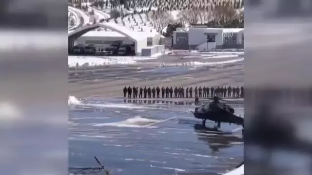 Emniyetin envanterine katılan ATAK helikopteri için 'su takı' töreni düzenlendi Emniyetin envanterine katılan ATAK helikopteri için 'su takı' töreni düzenlendi