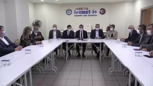 GAZİANTEP - Hak-İş Konfederasyonu Genel Başkan Yardımcısı Yıldız, üyelerle bir araya geldi GAZİANTEP - Hak-İş Konfederasyonu Genel Başkan Yardımcısı Yıldız, üyelerle bir araya geldi