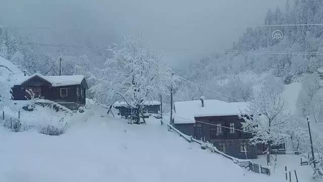 Kar yağışı güzel görüntüler oluşturdu Kar yağışı güzel görüntüler oluşturdu