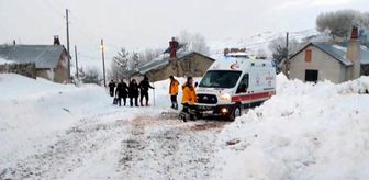 Son dakika haber | Köydeki hasta kadın, paletli ambulansla 5 saatte hastaneye ulaştırıldı