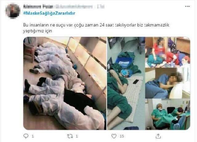 Sosyal medyada başlayan 'Maske sağlığa zararlıdır' propagandası büyük tepki çekti Sosyal medyada başlayan 'Maske sağlığa zararlıdır' propagandası büyük tepki çekti