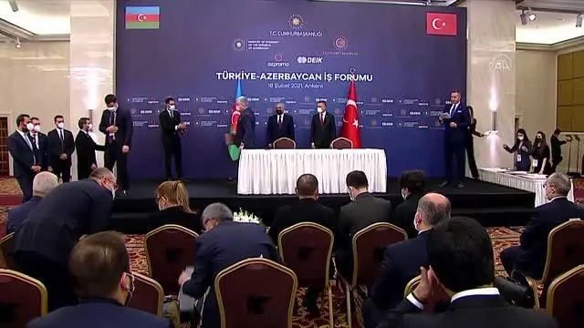 Türkiye-Azerbaycan İş Forumu'nda 11 anlaşma ve mutabakat zaptı imzalandı (1) Türkiye-Azerbaycan İş Forumu'nda 11 anlaşma ve mutabakat zaptı imzalandı (1)