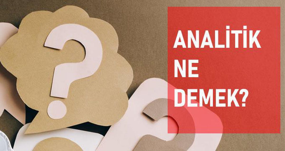Analitik ne demek? Analitik anlamı ne?